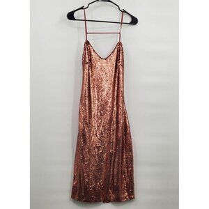 Spring + Mercer Mid Length Tank Sequin Dress Women Size Large NWT
